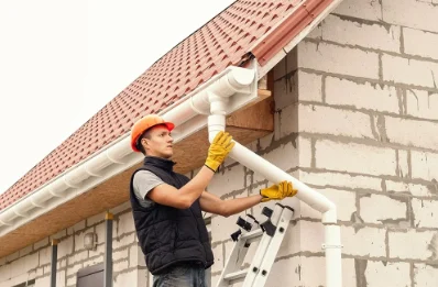 Pose et remplacement de gouttières à Failly